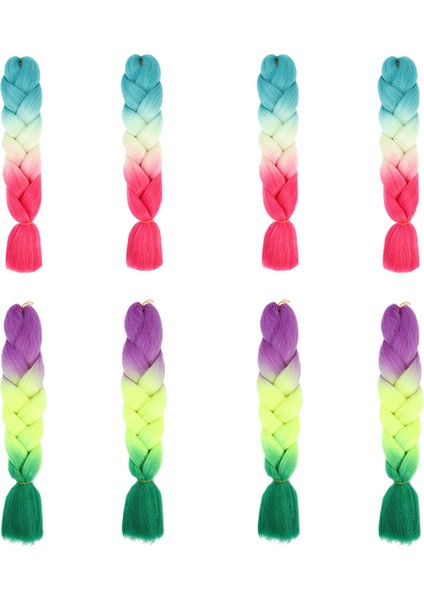 Fabrika Afrika Dreadlocks Peruk Kadın Avrupa ve Amerikan Üç Renkli Dört Renkli Kimyasal Elyaf Büyük Çam Örgü Yüksek Sıcaklık Fiber Renk Gradyanı (Yurt Dışından) fırsatları