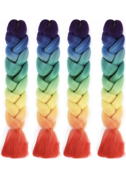 Fabrika Afrika Dreadlocks Peruk Kadın Avrupa ve Amerikan Üç Renkli Dört Renkli Kimyasal Elyaf Büyük Çam Örgü Yüksek Sıcaklık Fiber Renk Gradyanı (Yurt Dışından) indirimleri