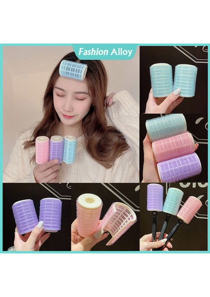 Air Bangs Kıvırcık Saç Rulosu Uyuyan Kabarık Klip (Yurt Dışından)