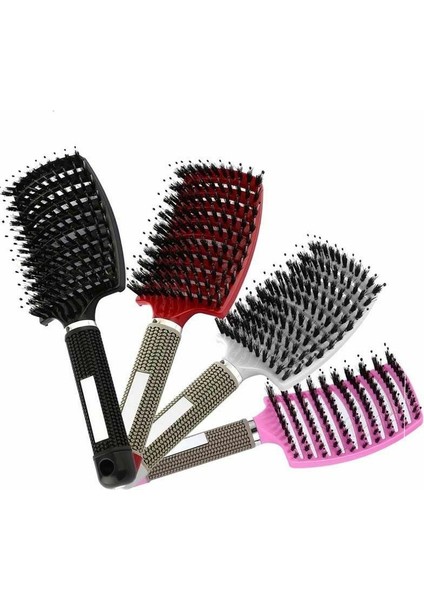 Renk Kadın Saç Masaj Tarak Kıl/naylon Saç Fırçası/ıslak Kıvırcık Detangle Saç Fırçası/salon Kuaförlük Saç Şekillendirici Araçları (Yurt Dışından)