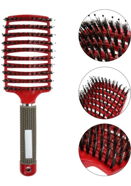 Renk Kadın Saç Masaj Tarak Kıl/naylon Saç Fırçası/ıslak Kıvırcık Detangle Saç Fırçası/salon Kuaförlük Saç Şekillendirici Araçları (Yurt Dışından) indirimleri