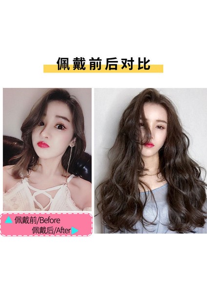 Peruk Seti Tek Parça Kadın Uzun Kıvırcık Saç Büyük Dalga Uzun Saç Düz Saç Görünmez Net Kızıl Saç Uzatma Kabarık Doğal Peruk (Yurt Dışından) fırsatları