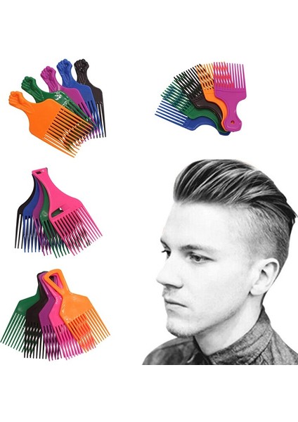 Adet Geniş Diş Fırçası Seçim Tarak Çatal Saç Fırçası Ekleme Saç Toplama Tarak Plastik Dişli Tarak Kıvırcık Afro Saç Şekillendirici Araçları (Yurt Dışından) fiyatları