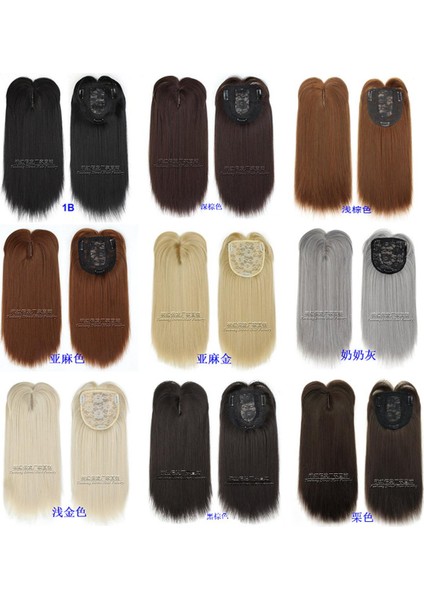 BG002COVER Gri Saç Üst Postiş Ek Saç Dolgu Patlama Peruk Seti Saç Topper Peruk Üreticisi (Yurt Dışından)