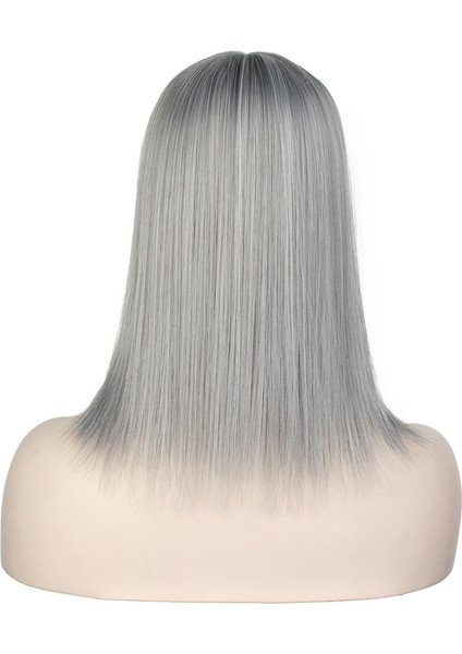 BG002COVER Gri Saç Üst Postiş Ek Saç Dolgu Patlama Peruk Seti Saç Topper Peruk Üreticisi (Yurt Dışından) fırsatları