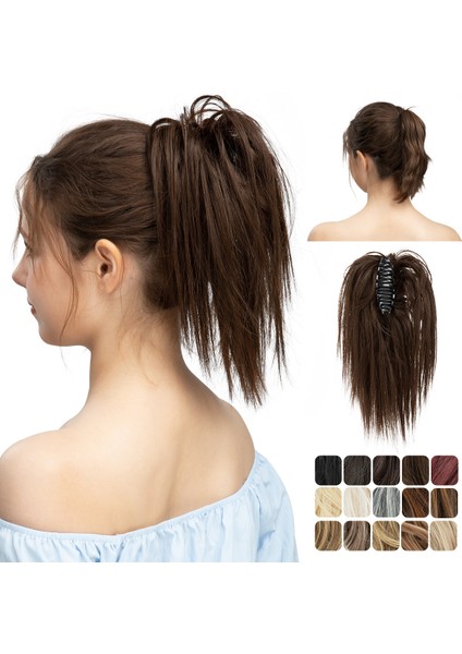 Sınır Ötesi Avrupa ve Amerikan Tarzı Peruk Saç Çantası Topuz Kadın Kısa Kimyasal Elyaf Uzun Sakal Kavrama Saç Halkası At Kuyruğu Saç Doğrudan Satış (Yurt Dışından)