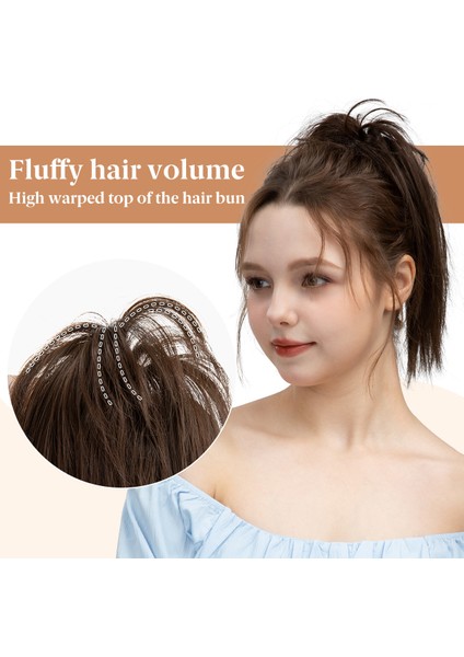 Sınır Ötesi Avrupa ve Amerikan Tarzı Peruk Saç Çantası Topuz Kadın Kısa Kimyasal Elyaf Uzun Sakal Kavrama Saç Halkası At Kuyruğu Saç Doğrudan Satış (Yurt Dışından) modelleri