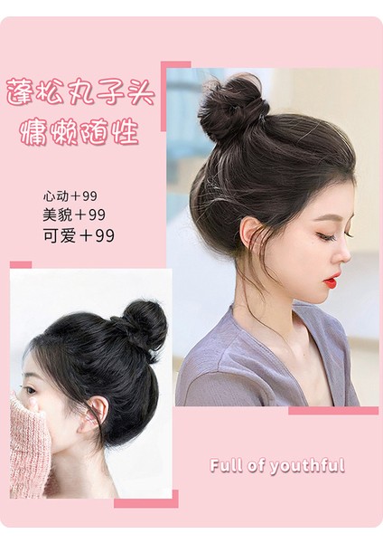 Gerçek Saç Bandı Bun Peruk Kadın Kabarık Antik Stil Chignon Yapay Saç Topuz Tam Gerçek Saç Tomurcuk Kabarık Eserdir (Yurt Dışından) modelleri