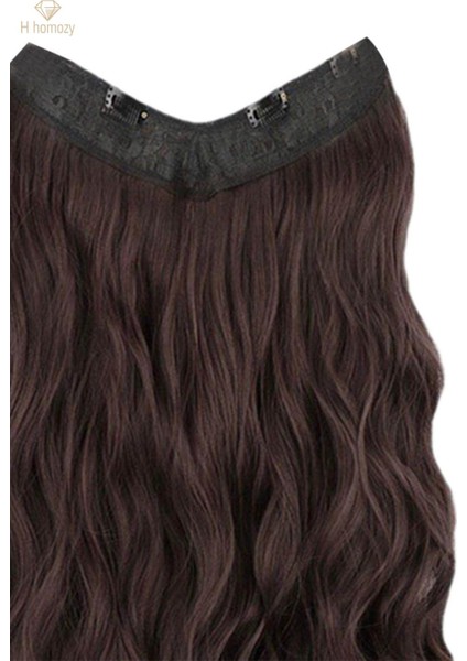 Klipsli Saç Uzantıları Sentetik Dalgalı Kadın Konserleri Koyu Kahverengi (Yurt Dışından) modelleri
