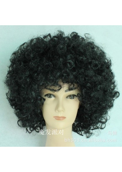 Afro Hayranları Renk Göndermek Peruk Festivali Peruk Performans Topu Malzemeleri Palyaço Peruk Çok Renkli (Yurt Dışından) modelleri