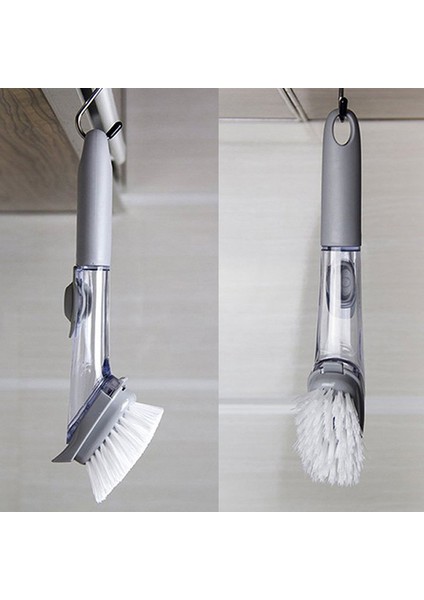 Wok Fırça Artefakt Mutfak Sıvı Dolum Bulaşık Fırçası Çok Fonksiyonlu Kase Fırçası Ev Pota Yağ Fırçası Hidrolik Wok Fırçası (Yurt Dışından)