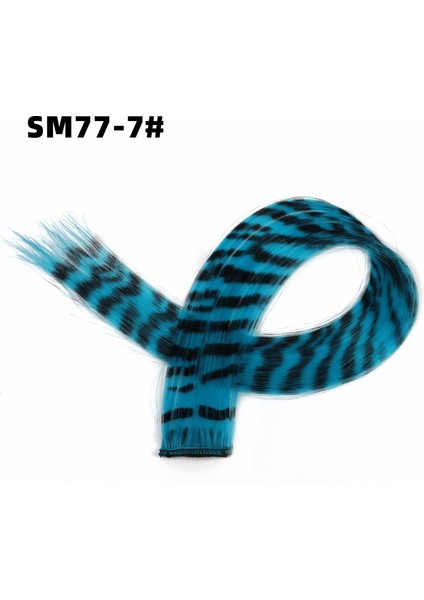Sentetik Tüy Saç Uzatma Parçası Tek Kart Leopar Baskı Peruk Renkli Ipek Asılı Kulak Boyalı Uzun Düz Saç Yastığı (Yurt Dışından) fiyatları