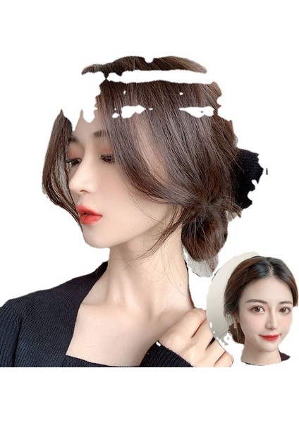 Patlama Peruk Hava Sekiz Karakterli Peruk Seti Orta Uzunlukta Mikro Rulo Tek Parça Dikişsiz Doğal Saç Kafa Saç Değiştirme Kadın (Yurt Dışından) indirimleri