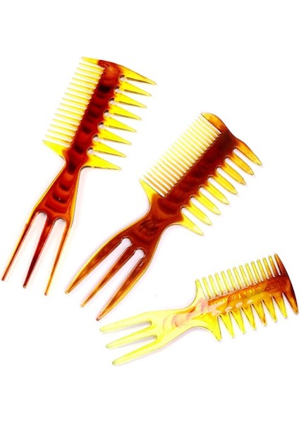 Erkek Retro Yağ Saç Tarak Seti Profesyonel Kuaförlük Salonu Şekillendirici Düz Saç Combs Adam Berber Saç Bakımı Tarzı Aracı (Yurt Dışından)