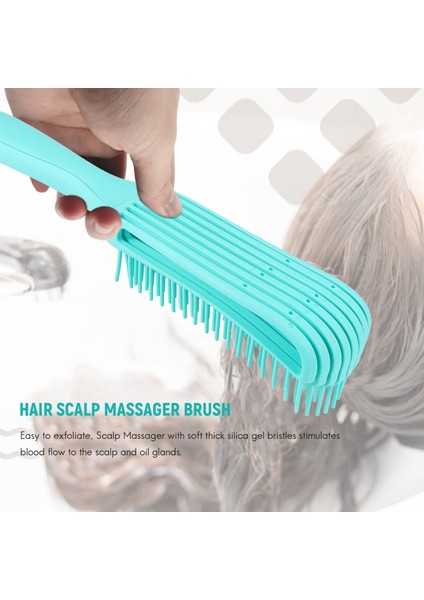 Adet Dolaşık Açıcı Fırça Seti Saç Derisi Masaj Fırçası Dolaşık Açıcı Fırça Saç Dolaşık Açıcı Için Afro 3A Ila 4c Kıvırcık Saç Fırçası (Yurt Dışından) fiyatları