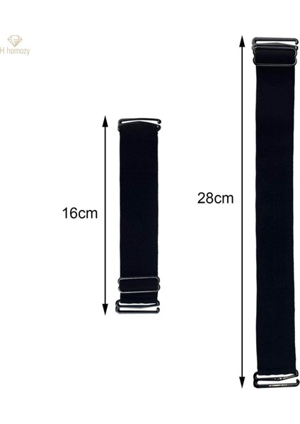 Ayarlanabilir Bantlar Çok Amaçlı Siyah Malzemeleri 16-28CM Ayarlanabilir Saç Şekillendirici Ürünler Dantel (Yurt Dışından)