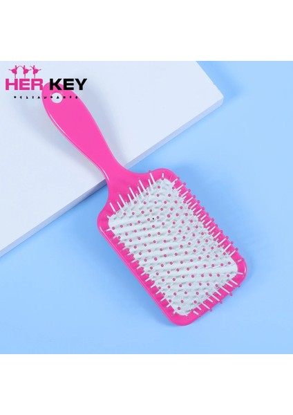 Yeni Stil Bayanlar Gökkuşağı Rengi Saç Derisi Masaj Tarak Kadınlar Islak Kıvırcık Saç Ayırma Fırçası Güzellik Salonu Şekillendirici Aracı (Yurt Dışından)