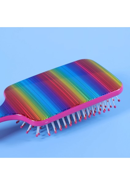 Yeni Stil Bayanlar Gökkuşağı Rengi Saç Derisi Masaj Tarak Kadınlar Islak Kıvırcık Saç Ayırma Fırçası Güzellik Salonu Şekillendirici Aracı (Yurt Dışından) modelleri