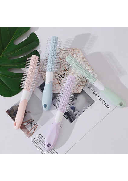 Hava Yastığı Masaj Tarak Kadın Hava Yastığı Masaj Tarak Mor Saç Kıvırma Tarağı Detangle Fırça Saç Profesyonel Şekillendirici Araçları (Yurt Dışından)