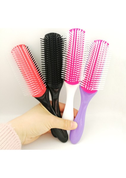 Adet Saç Tarağı 9-Satır Dolaşık Açıcı Saç Fırçası Benzer Değil Denman Fırça Kıvırcık Islak Saç Derisi Salon Kuaförlük Kadın (Yurt Dışından) fırsatları
