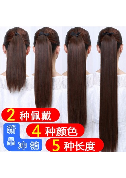 Peruk Kadın Uzun Düz Saç At Kuyruğu Orta Uzunlukta Kısa Saç Kuyruk Uzun Örgü Düz At Kuyruğu Peruk Askısı Peruk Seti (Yurt Dışından)