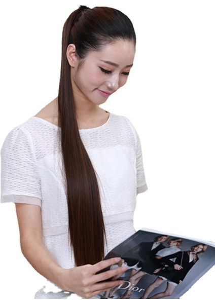 Peruk Kadın Uzun Düz Saç At Kuyruğu Orta Uzunlukta Kısa Saç Kuyruk Uzun Örgü Düz At Kuyruğu Peruk Askısı Peruk Seti (Yurt Dışından) indirimleri