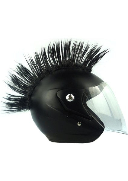 Kask Perukları Renkli Cockscomb Peruk Punk Headdress Komik Görünüm (Yurt Dışından) modelleri