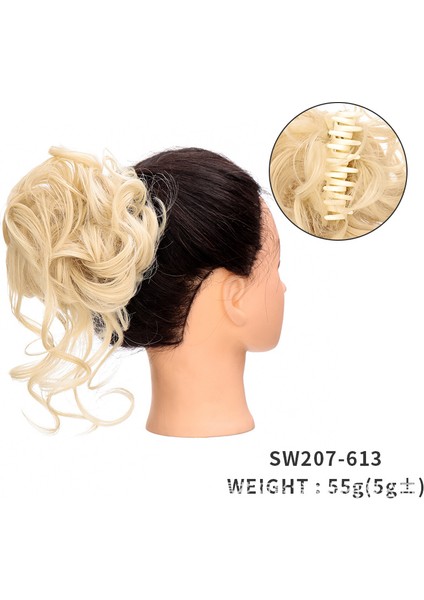 Fabrika Spot Ürünler Peruk Kavrama Kıvırcık Saç Topuz Kabarık Tembel Tomurcuk Headdress Çiçek Kabarık Doğal Uzun Sakal Saç Çantası (Yurt Dışından) fırsatları