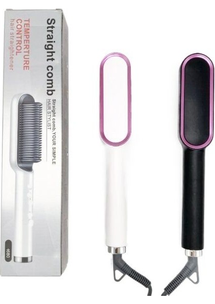 Saç Kıvırma Için Saç Düzleştirici Isıtmalı Tarak | Haşlanma Önleyici Kıvırcık Düzleştirme Fırçası (Yurt Dışından) fiyatları