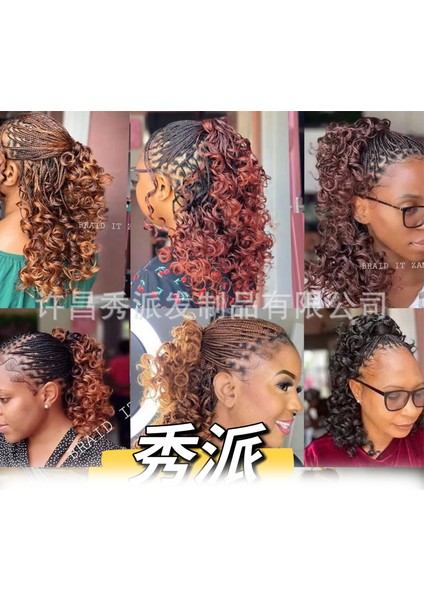 8IN10INFRANSIZ Gevşek Kıvırcık Tığ Örgüler Saç Afrika Peruk (Yurt Dışından) modelleri