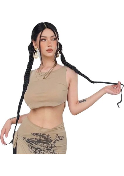 Peruk Kadın At Kuyruğu Örgü Avrupa ve Amerikan Tarzı Boks Büküm Uzun Örgü Tatlı Serin Kız Bükülmüş Net Kırmızı Sıcak Kız Kabarcık Örgü (Yurt Dışından) indirimleri