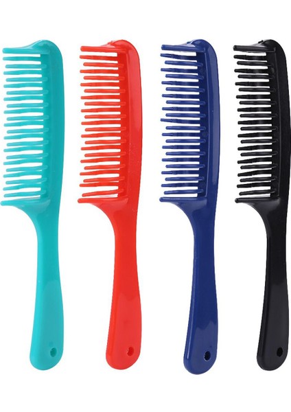 Taşınabilir Kuaför Tarak Çift Sıralı Diş Kadın Islak Kıvırcık Saç Fırçaları Pro Salon Saç Şekillendirici Araçları Saç Derisine Masaj Fırçası (Yurt Dışından)