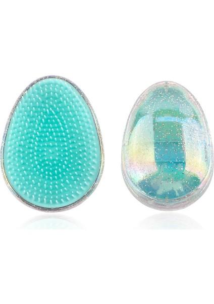 Mini Yumurta Şekli Glitter Düz Saç Fırçası Anti-Düğüm Saç Yumuşatma Taraklar Yumuşak Saç Fırçası Kuaförlük Taraklar Seyahat Erişimi (Yurt Dışından) modelleri