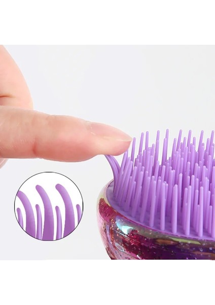 Mini Yumurta Şekli Glitter Düz Saç Fırçası Anti-Düğüm Saç Yumuşatma Taraklar Yumuşak Saç Fırçası Kuaförlük Taraklar Seyahat Erişimi (Yurt Dışından) indirimleri