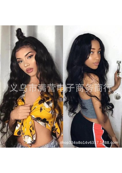 Peruk Kadın's Orta Uzun Kıvırcık Saç Büyük Dalga Peruk Kimyasal Fiber Yüksek Sıcaklık Fiber Tam Başlı Peruk Tipi (Yurt Dışından)