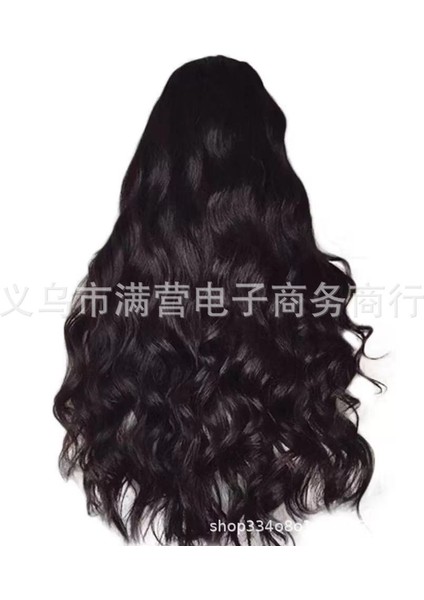 Peruk Kadın's Orta Uzun Kıvırcık Saç Büyük Dalga Peruk Kimyasal Fiber Yüksek Sıcaklık Fiber Tam Başlı Peruk Tipi (Yurt Dışından) indirimleri