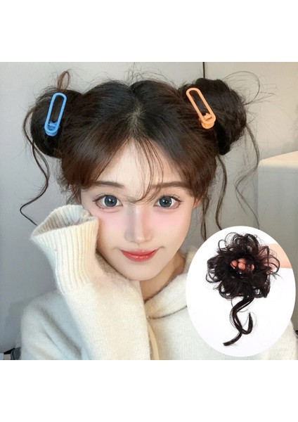 Kız Ejderha Sakal Kafa Peruk Saç Halat Kabarık Doğal Kadın Peruk Kore Tarzı Saç Aksesuarları (Yurt Dışından) modelleri