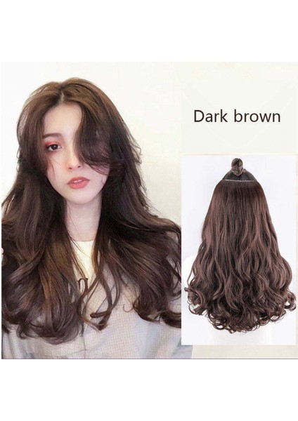 Kadınlar Için 55 cm Peruk Saç Tokası Saç Uzatma Bukleler Kabarık (Yurt Dışından) fiyatları