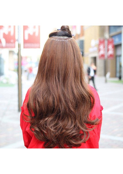 Kadınlar Için 55 cm Peruk Saç Tokası Saç Uzatma Bukleler Kabarık (Yurt Dışından) fırsatları