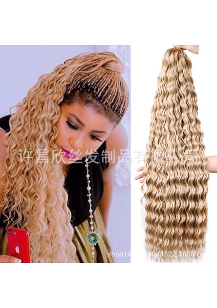 Avrupa ve Amerika Afrika Kimyasal Elyaf Peruk Tığ Saç Uzatma Saç Handledeep Wave Toplu Saç Xuchang Üreticisi (Yurt Dışından)