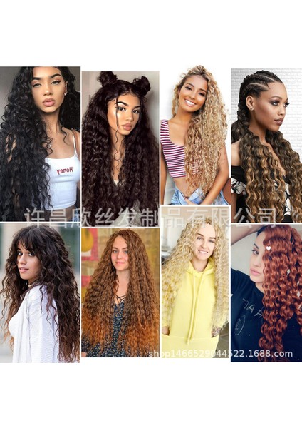 Avrupa ve Amerika Afrika Kimyasal Elyaf Peruk Tığ Saç Uzatma Saç Handledeep Wave Toplu Saç Xuchang Üreticisi (Yurt Dışından) fırsatları