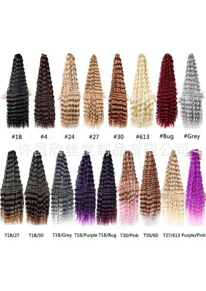 Avrupa ve Amerika Afrika Kimyasal Elyaf Peruk Tığ Saç Uzatma Saç Handledeep Wave Toplu Saç Xuchang Üreticisi (Yurt Dışından) indirimleri