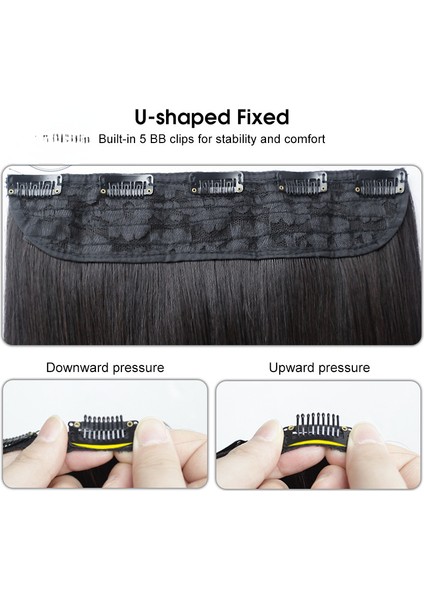 60CM Peruk Doğal Peruk Pedi Düz Saç Uzantıları Isıya Dayanıklı Pedler Sentetik Peruk Görünmez Dikişsiz Peruk Kalınlaştırılmış Saç Uzantılarında Düz Klip Postiş Düz Peruk Pedleri (Yurt Dışından) fiyatları