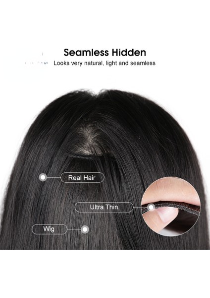 60CM Peruk Doğal Peruk Pedi Düz Saç Uzantıları Isıya Dayanıklı Pedler Sentetik Peruk Görünmez Dikişsiz Peruk Kalınlaştırılmış Saç Uzantılarında Düz Klip Postiş Düz Peruk Pedleri (Yurt Dışından) fırsatları