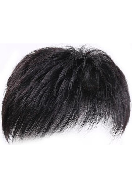 Fabrika Sıcak Satış Peruk Erkek Kafa Postiş Kimyasal Elyaf Yüksek Sıcaklık Fiber Ek Saç Örtüsü Gri Saç Doğal Nefes Alabilen Saç Takviye Parçası (Yurt Dışından) indirimleri