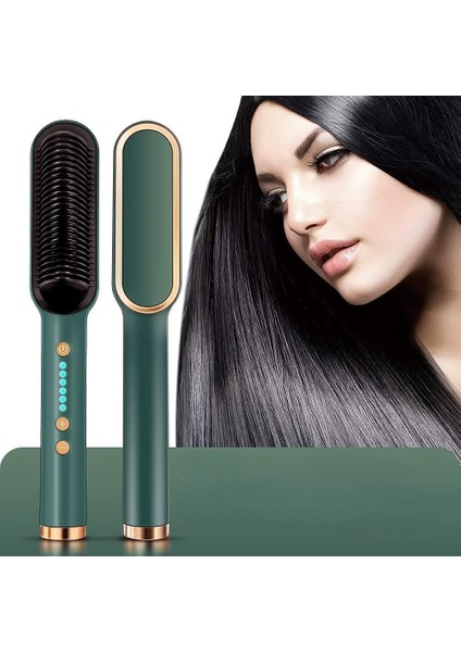 Isıtmalı Taraklı Profesyonel Elektrikli Saç Düzleştirici Fırça. (Yurt Dışından) modelleri