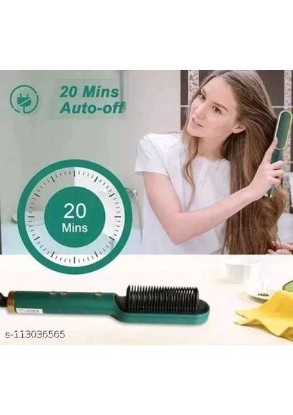 Isıtmalı Taraklı Profesyonel Elektrikli Saç Düzleştirici Fırça. (Yurt Dışından) indirimleri