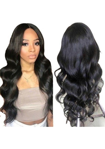 Peruk Kadın Avrupa ve Amerika Sınır Ötesi Tedarik Orta Uzunlukta Uzun Kıvırcık Saç Siyah Büyük Dalga Kimyasal Elyaf Ipek Kafa Coverwigfactory Satış (Yurt Dışından) indirimleri