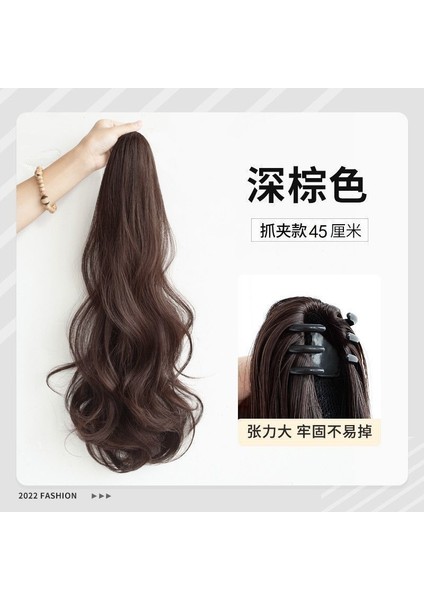 Yüksek At Kuyruğu Peruk Kadın Kavrama Büyük Dalga Uzun Kıvırcık Saç Görünmez Kabarık Saç Büyüme Bandaj Taklit Tam Gerçek Insan Saç Örgü (Yurt Dışından) indirimleri