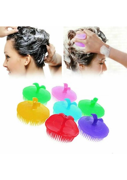 Adet Rastgele Silikon Kafa Masajı Saç Yıkama Tarak Yumuşak Şampuan Fırçası Saç Temiz Sağlık Yeni Taşınabilir Banyo Spa Saç Derisi Fırçası (Yurt Dışından) fiyatları